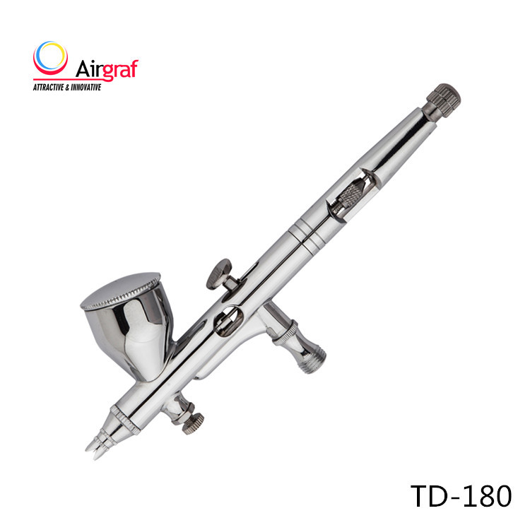 供外贸0.25mm口径9CC上壶带风量调节双动模型用喷笔 TD-180