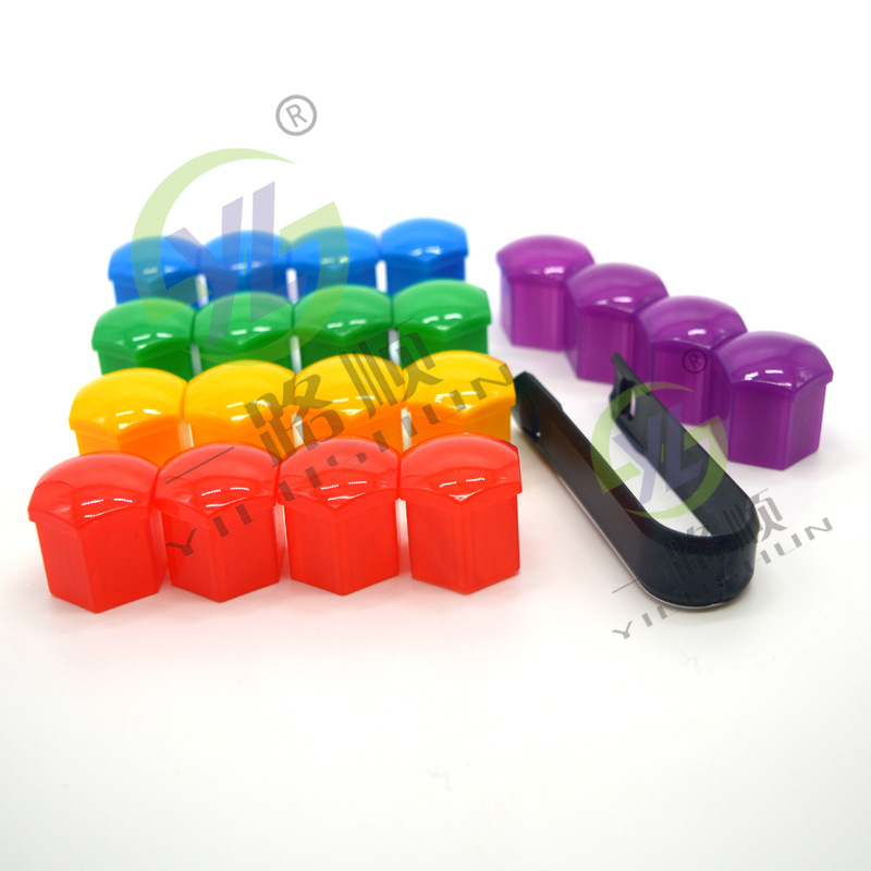 Accesorios del coche nuevo cubo de la rueda cubierta protectora del neumático del coche hexágono tornillo negro Tapa decorativa