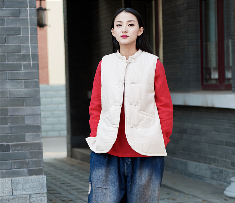 Gilet femme NIAN BAIXIU SPINNING en Chanvre - Ref 3316222 Image 40