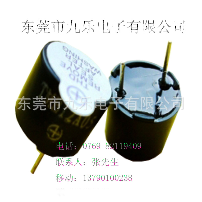 蜂鸣器厂家批发蜂鸣器12095分体有源蜂鸣器5V9V12V插脚环保打封胶