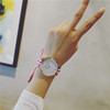 Cloth, belt, watch, fashionable trend waterproof dial for leisure, Korean style, simple and elegant design