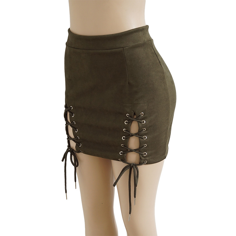 Jupe femme LANGUE DES FLEURS en Daim - Ref 3330249 Image 52