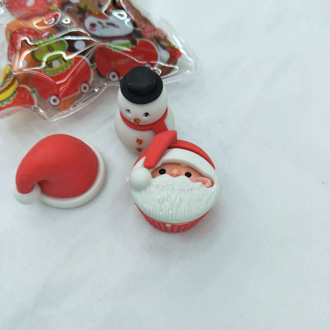 厂家定做小咕咚拉链袋装 圣诞小人帽子靴子造型套装学生奖品批发详情图6