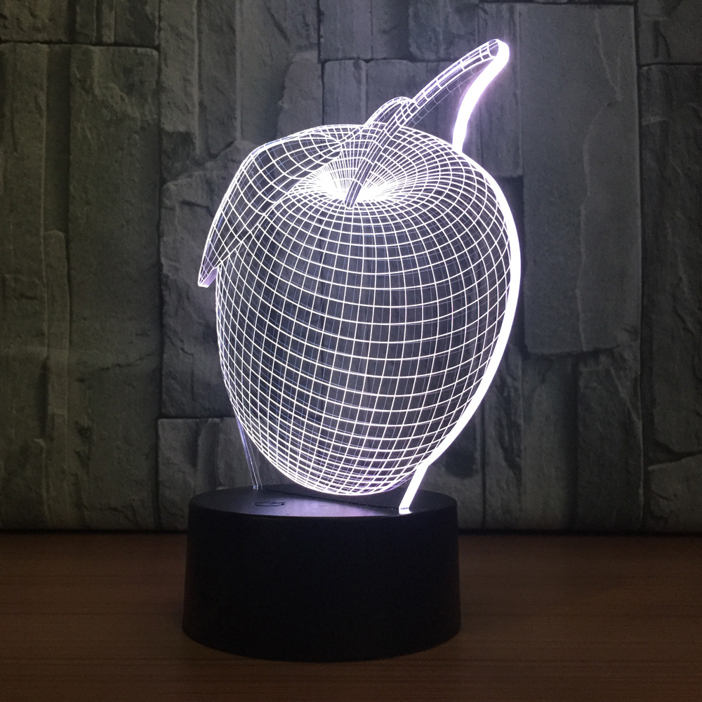 亚克力创意usb床头灯3d小夜灯