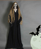 Хэллоуин бар секретная комната дом с привидениями висящий призрак ужас светящийся призрак кричащий скелет висит украшение призрака демон зомби зомби