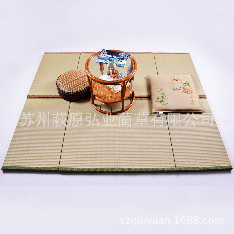 日式折疊榻榻米地墊床墊出口天然蔺草榻榻米墊子地鋪墊子學生墊子