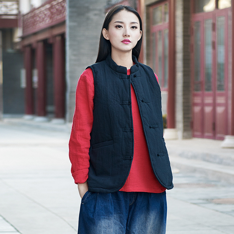 Gilet femme NIAN BAIXIU SPINNING en Chanvre - Ref 3316222 Image 41