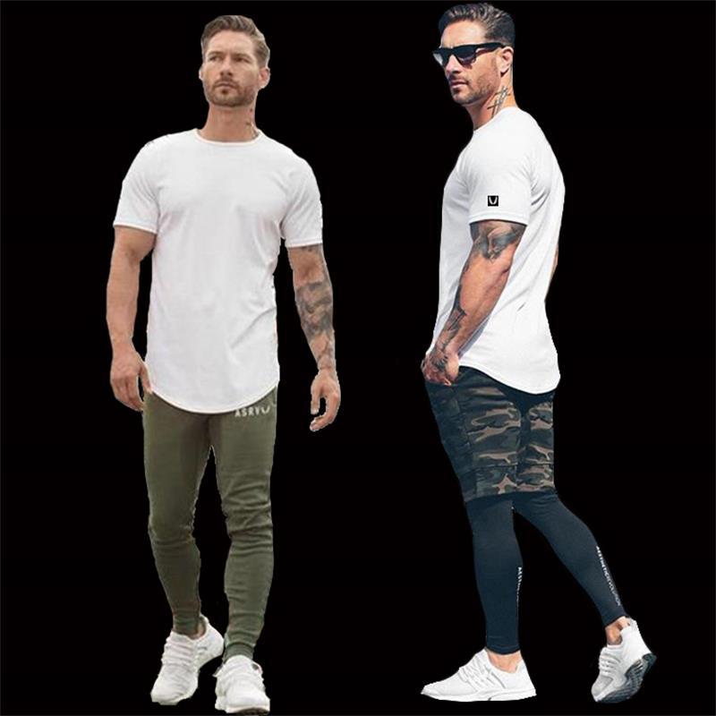 AE2021 Spring new pattern muscle Brat Brother men's wear motion leisure time Solid Muscle sportsman Shirts