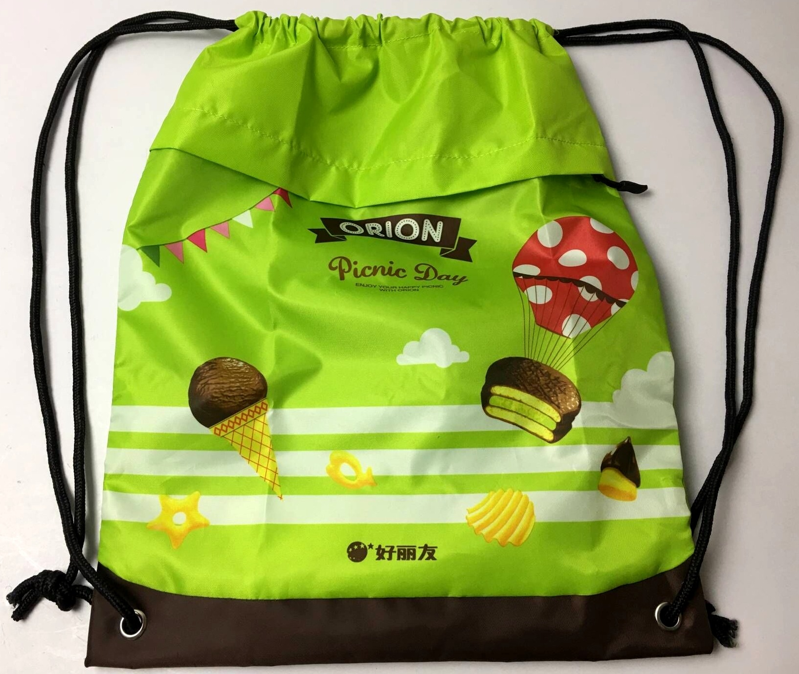 尼龙满版升华印收纳束口袋 抽绳背袋 广告赠品促销束口背包