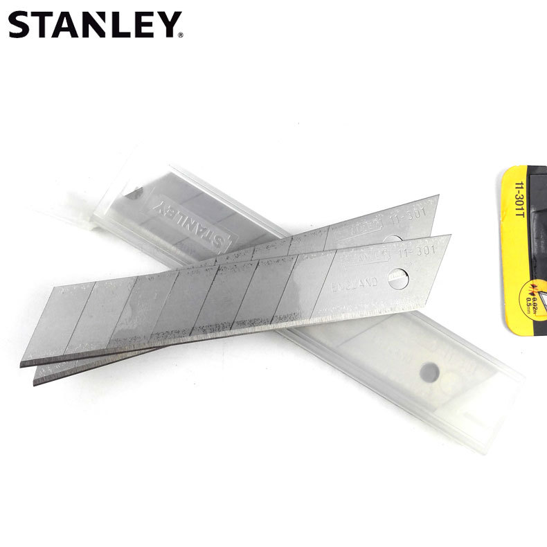 STANLEY史丹利QuickPoint美工刀刀片11-301T-11C 18mm刀片一盒