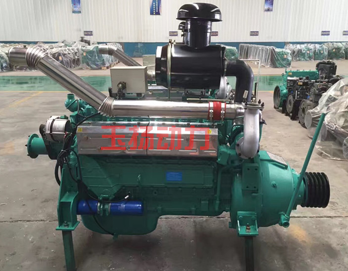 潍坊6105系列100千瓦带离合器皮带轮柴油机搅拌机配套