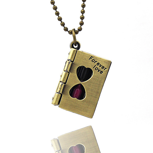 retro copper necklace