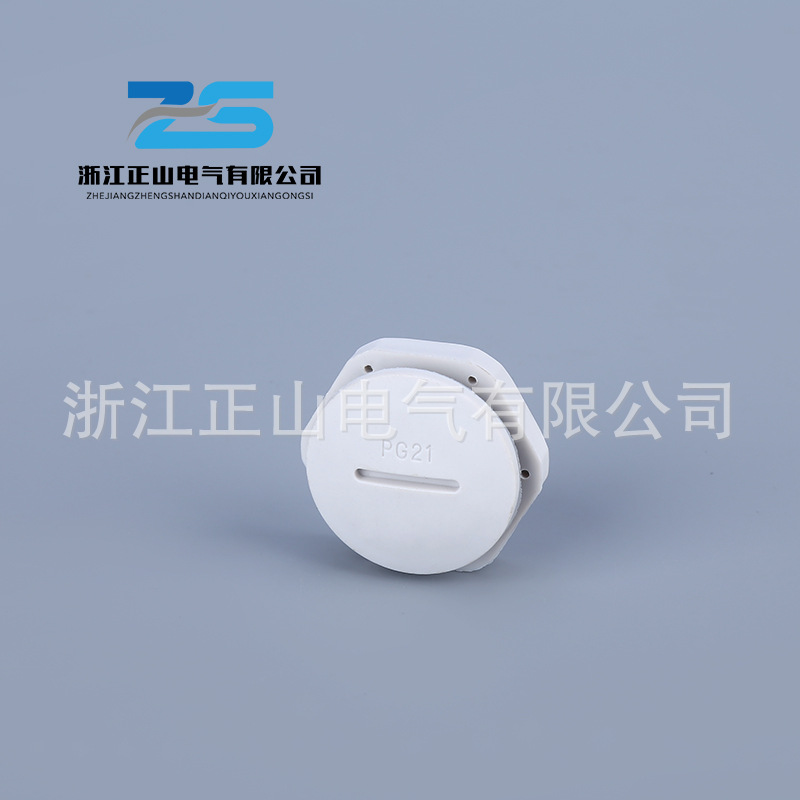 稳定可靠黑白色堵头PG21尼龙防水塞头 塑料堵头 黑色防水闷盖