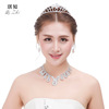 Jewelry for bride, set, high-end necklace and earrings, hair accessory, wholesale