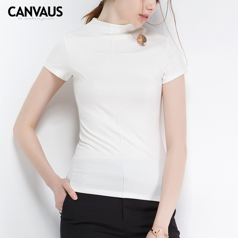 T shirt femme CANVAUS en Fibre de viscose - Ref 3315123 Image 3