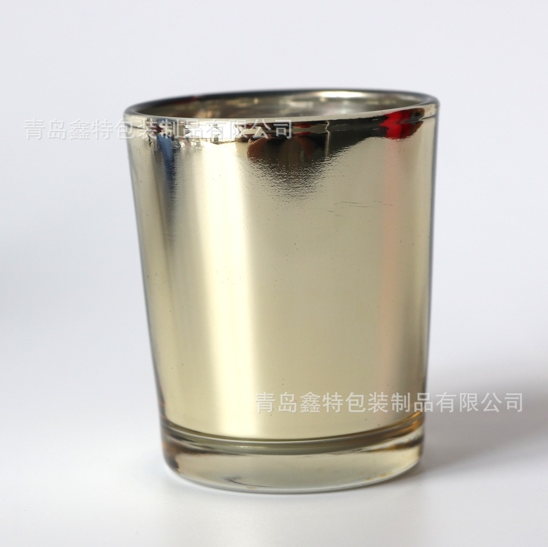 电镀杯  烛台 饮水杯 红色 蓝色 绿色