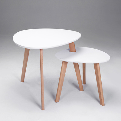 特价小型简易茶几简约现代木质客厅沙发桌北欧边几角几小圆桌创意