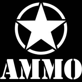 汽车贴纸图片 反光汽车车贴 Army Star Ammo 五角星军火