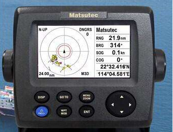 GPS导航仪HP-33A Matsutec 4.3寸彩色液晶船用AIS收发机带导航