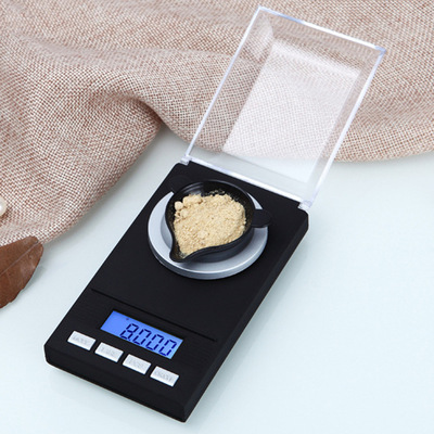 50g/0.001g电子秤珠宝秤高精度实验克拉称小型电子口红毫克称|ms