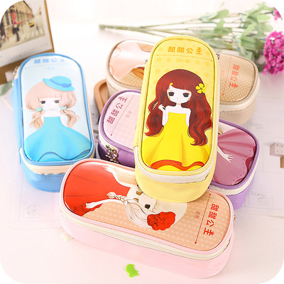 創意可愛學生筆袋 大容量文具盒多功能鉛筆盒學習用品收納袋