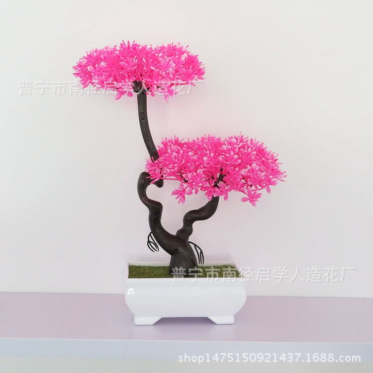 Моделирование горшечных растений Моделирование Цветок пластиковое растение бонсай модное украшение для рабочего стола дома маленькие украшения реквизит для стрельбы в наличии