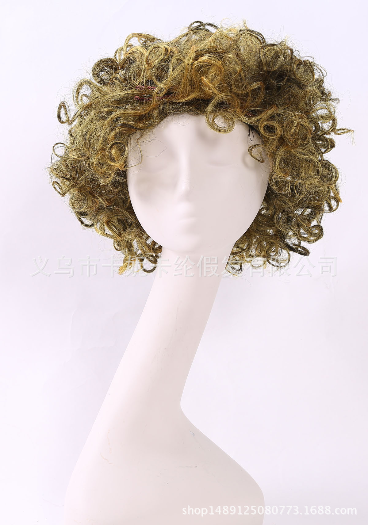 Nuevos fans de algas verdes de moda europea y americana rizos de moda