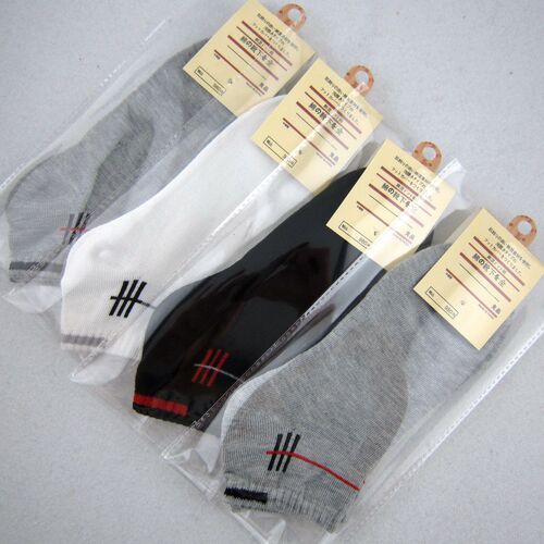 Boat socks men's shallow sports socks striped casual summer socks individually packaged boat socks street stall socks can be knitted with LOGO