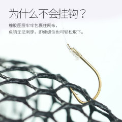 Linhu fishing gear fishing net head aluminum alloy anti-hook rubber coating competitive foldable fishing net accessories wholesale