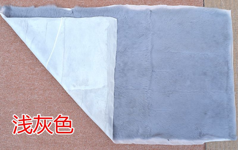 彩色家兔毛褥子