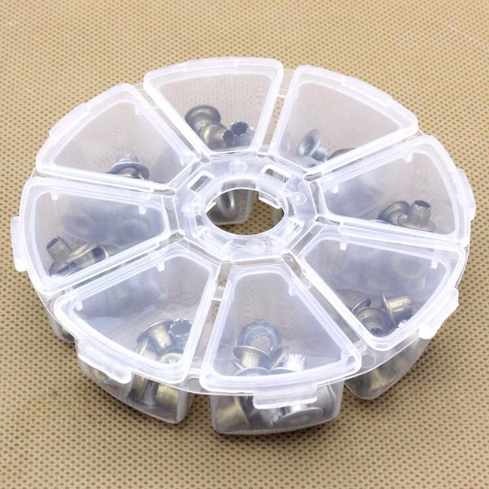 8-rejilla con cuentas de plástico caja de almacenamiento transparente caja de almacenamiento de joyas caja de organización