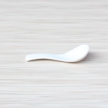 一元店儿童小勺 205加厚白小勺 密胺勺批发
