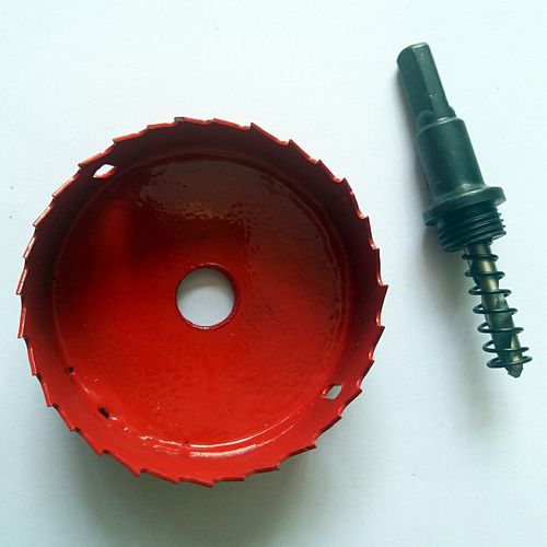 Gypsum board woodworking plastic iron plate metal woodworking drill bit hole expander pipe downlight bimetal hole opener