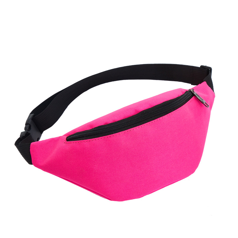 Unisex Basic Streetwear Solid Color Oxford Cloth Waterproof Waist Bags display picture 4