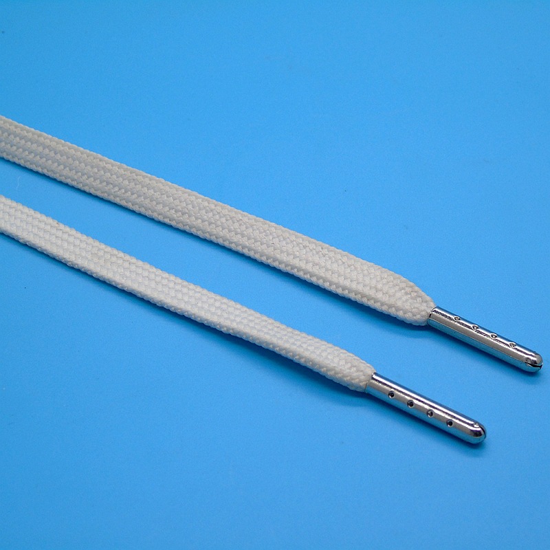 涤纶扁鞋带 纯色白运动鞋板鞋球鞋鞋带织带厂家批发