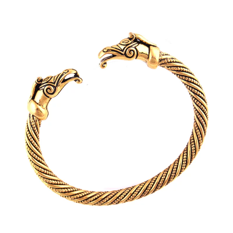 Adjustable metal golden bracelet