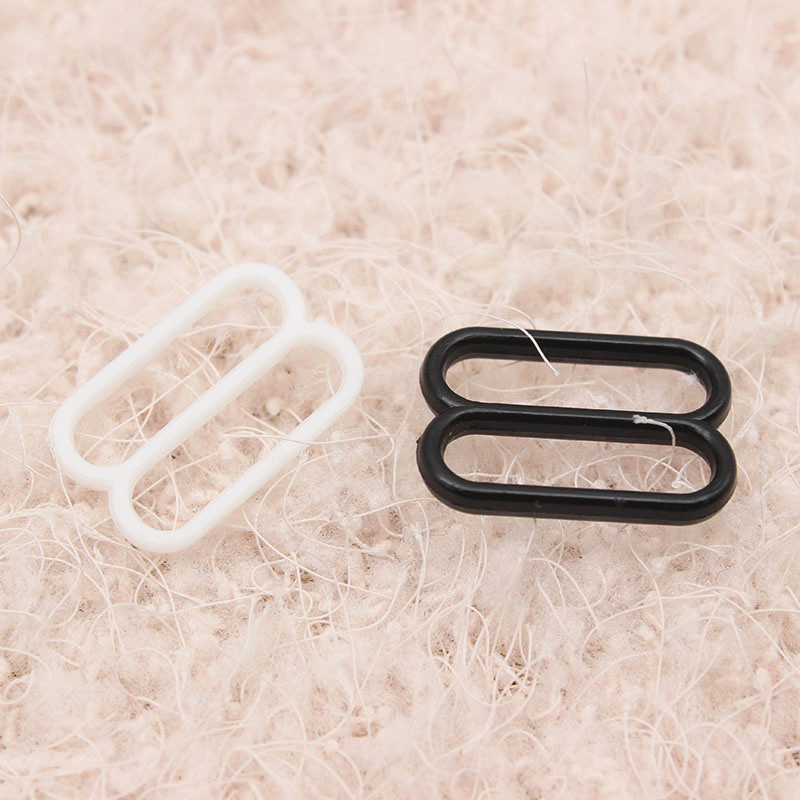 Provide bra accessories underwear accessories adjustment buckle connection plastic nylon material black white transparent 8 buckle