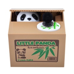 Wholesale Creative Money Bank Decorative Ornament Money-Stealing Panda Children's Cartoon Birthday Gift Cute Savings Bank Cross-border