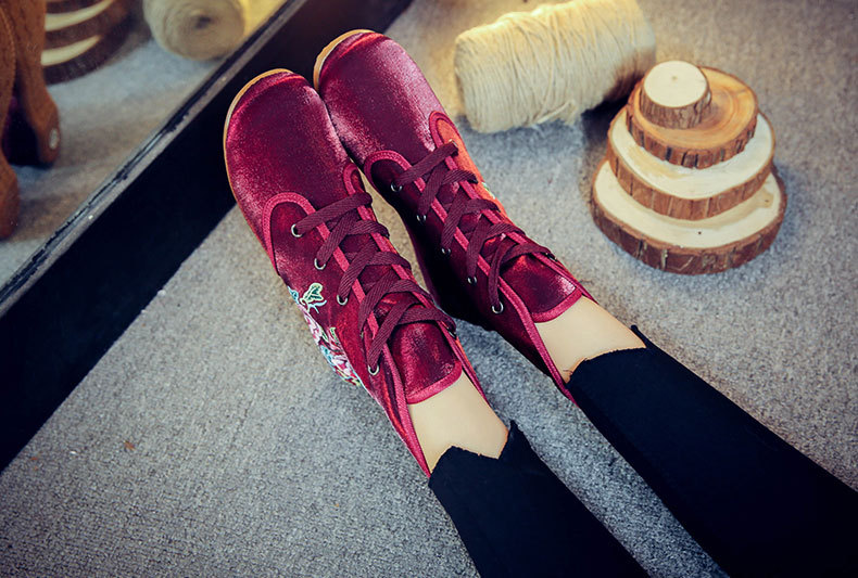 Bottes femme en Satin de soie - Ref 3355124 Image 18