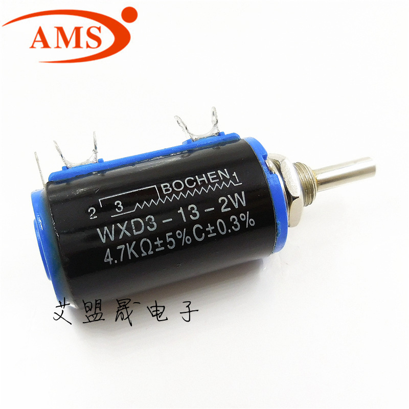 WXD3-13-2W 4K7 精密多圈可调电位器4.7K 滑动变阻器 全新现货
