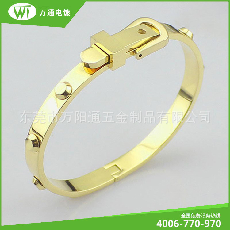 电镀加工手镯电镀14K金加工 深圳电镀厂 首饰镀金加工