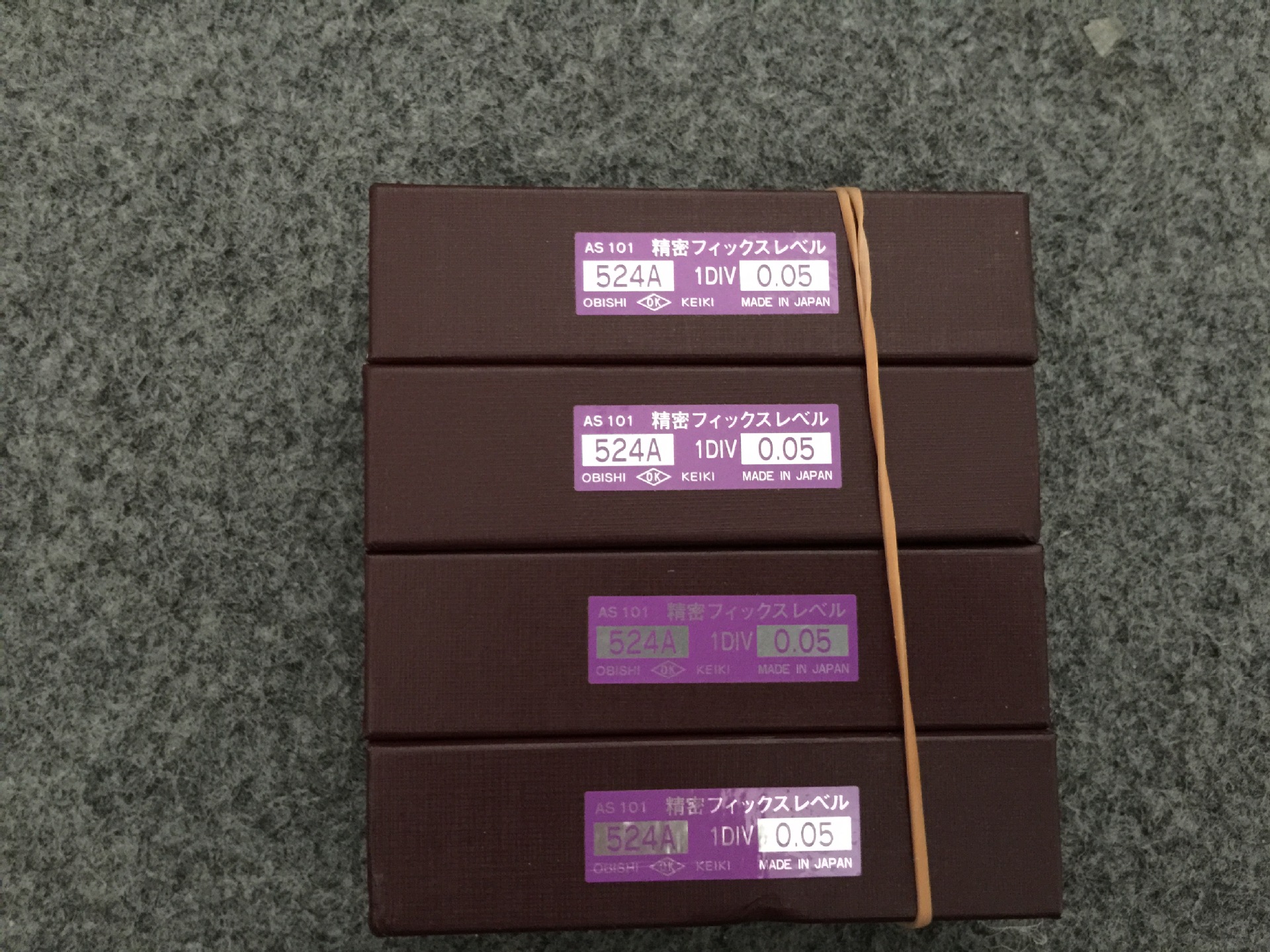 日本OBISHI/大菱AS101水平仪524A型0.05灵敏度100×20×24水平仪