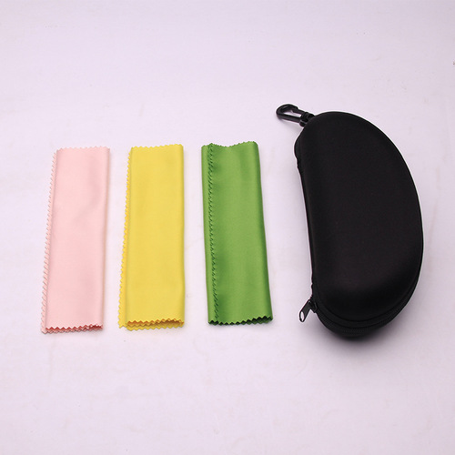 5034 Pressure-resistant glasses box/glass case/glasses packaging, pressure-resistant glasses cloth set, dropshipping
