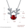 Metal brand necklace, accessory, European style, suitable for import