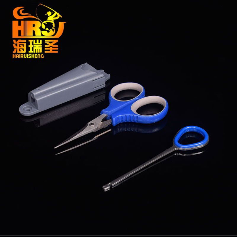 海瑞精品钓箱专用 pe线大力马 铅皮 钓鱼锯齿剪刀 带取钩器