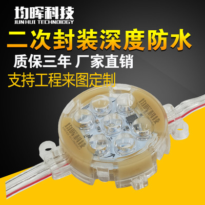 定制5公分LED点光源像素灯全彩RGB楼体亮化景观装饰灯串|ms