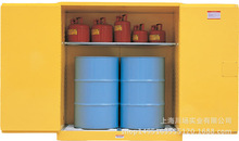110加侖防桶儲存櫃|功能防火防爆|選配油桶滾輪-雙層結構-上海廠