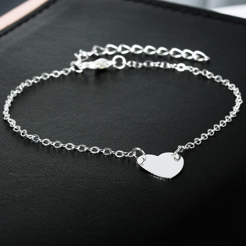 Simple Style Heart Alloy Plating No Inlaid Women's Bracelets display picture 2