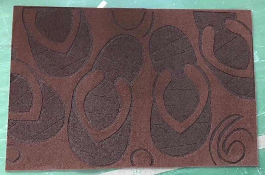 门厅吸水耐脏防滑专业门头毯激光烧花机 地毯电动雕花机