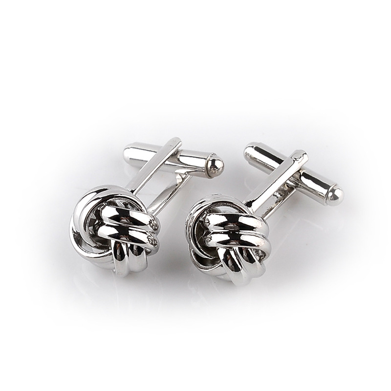 French Men's Shirt Twist  Cufflinks display picture 4